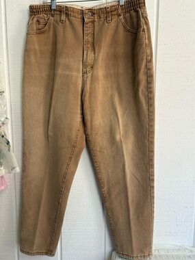 L.L. Bean tan/camel high rise casual work pants